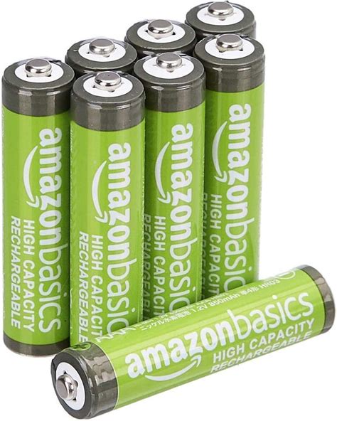 rechargeable aaa batteries amazon|Amazon Basics 8.